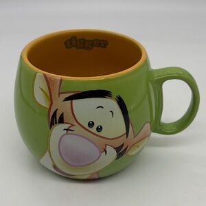Disney Official Winnie The Pooh Tigger Green Barrel Mug Cup Tiger Walt Disney